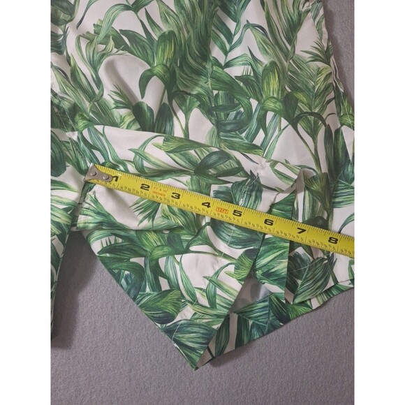 Trunks Surf and Swim Co Short Men Medium Green AOP Lined Floral Palms Print 30 - Picture 4 of 7